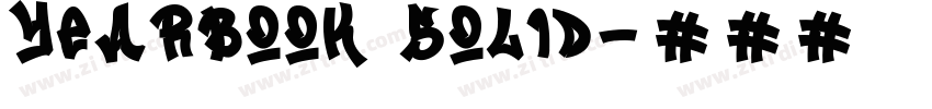 Yearbook Solid字体转换